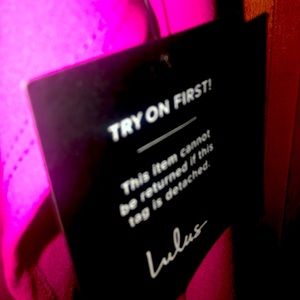 Pink Lulus gown brand new